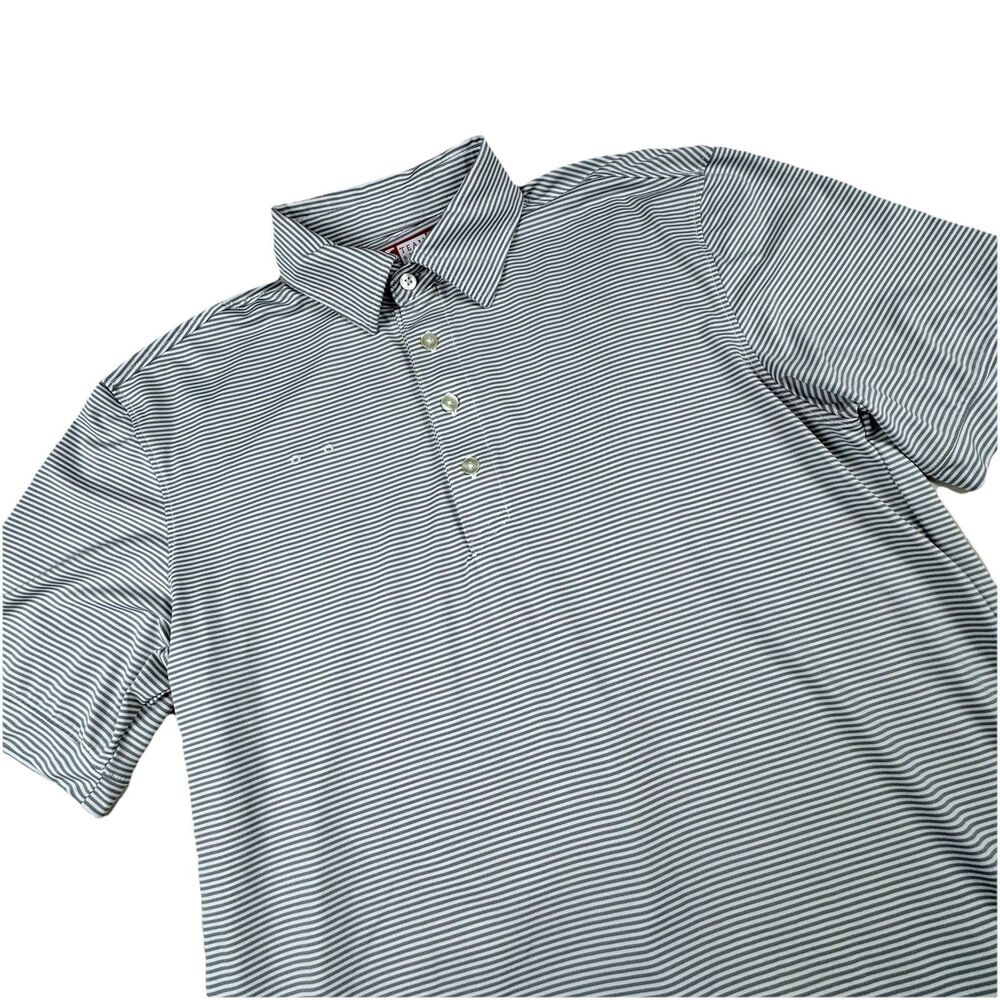Chick‎ Fil A Performance Polo Size S Oobe Employee Team Style Stripe Wicking